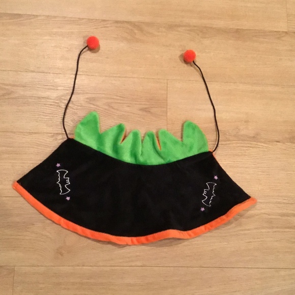 Cat Halloween Pumpkin Costume Reversible Cape - Picture 3 of 4